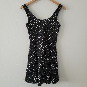 Divided H&M black and white polka dot dress
